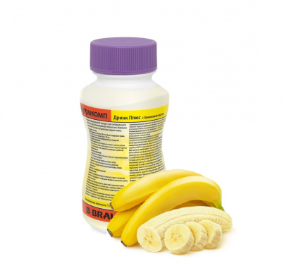 Нутрикомп Дринк Плюс банановый 200 мл. в пластиковой бутылке купить оптом в Калининграде
