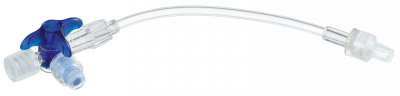 Кран 3-ходовой Дискофикс С с Сэйффлоу 360° синий линия 50 см купить оптом в Калининграде