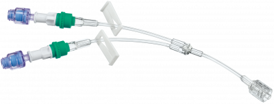 Удлинительная Y-линия с 2-мя коннекторами Сэйффлоу и возвратным клапаном 12 см купить оптом в Калининграде